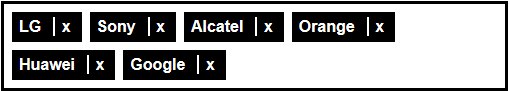 Capture d'écran de plusieurs tags dans une page web